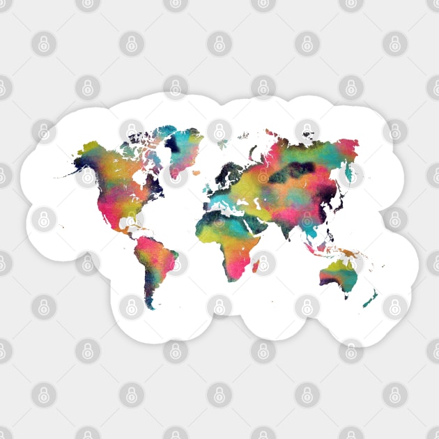 world map pastels Sticker by JBJart